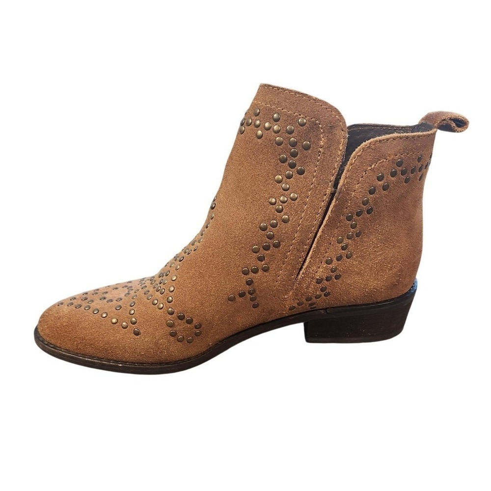 Sbicca Vintage  Boots Womens 6.5 Suede Leather Studded Western Ankle Shoes